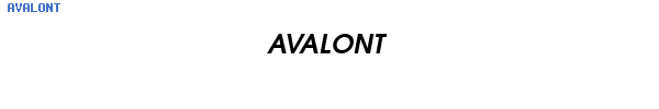 Fuente AVALONT.TTF