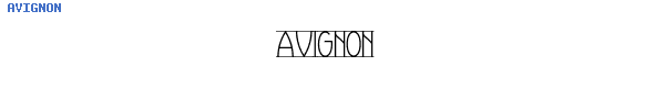 Fuente AVIGNON.TTF