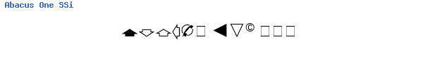 Fuente Abacus One SSi.ttf