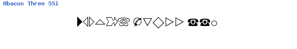 Fuente Abacus Three SSi.ttf