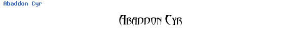 Fuente Abaddon Cyr.TTF