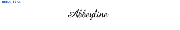 Fuente Abbeyline.ttf