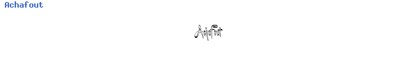 Fuente Achafout.ttf