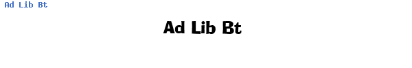 Fuente Ad Lib Bt.ttf