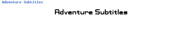 Fuente Adventure Subtitles.ttf