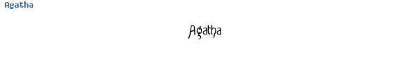 Fuente Agatha.ttf