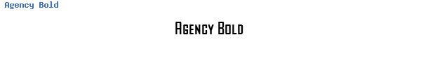 Fuente Agency Bold.ttf