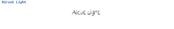 Fuente Aircut Light.ttf