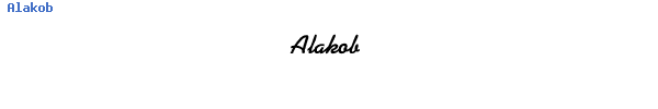 Fuente Alakob.ttf