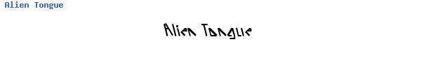 Fuente Alien Tongue.ttf