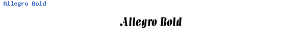 Fuente Allegro Bold.ttf