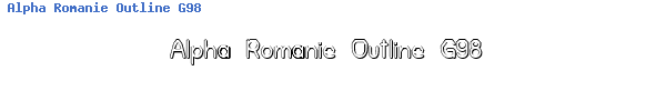 Fuente Alpha Romanie Outline G98.ttf