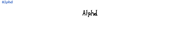 Fuente Alphd.ttf