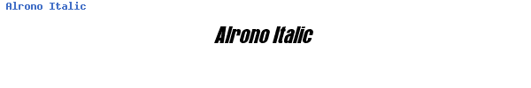 Fuente Alrono Italic.ttf