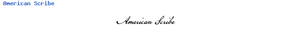 Fuente American Scribe.ttf