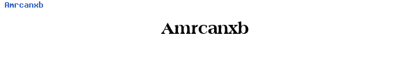 Fuente Amrcanxb.ttf