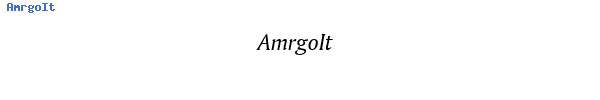 Fuente AmrgoIt.ttf