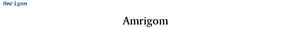 Fuente Amrigom.ttf