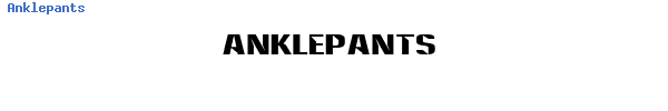 Fuente Anklepants.ttf