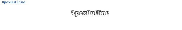 Fuente ApexOutline.ttf