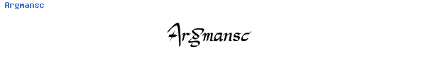 Fuente Argmansc.ttf