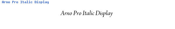 Fuente Arno Pro Italic Display.ttf