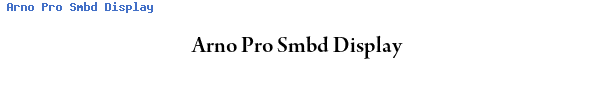 Fuente Arno Pro Smbd Display.ttf