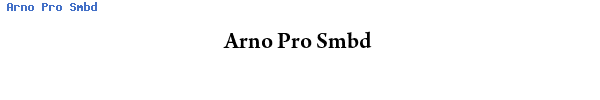Fuente Arno Pro Smbd.ttf