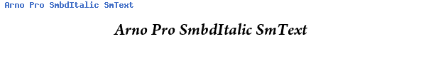 Fuente Arno Pro SmbdItalic SmText.ttf