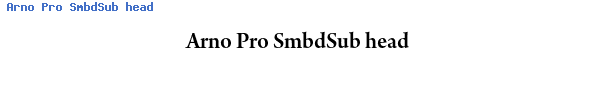 Fuente Arno Pro SmbdSub head.ttf
