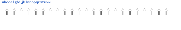 Fuente Arrows2.ttf