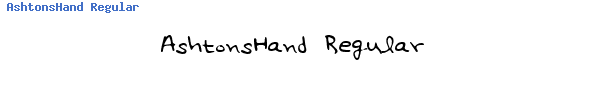 Fuente AshtonsHand Regular.ttf