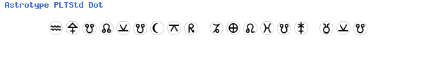 Fuente Astrotype PLTStd Dot.otf
