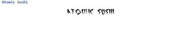 Fuente Atomic Sushi.ttf