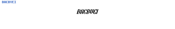 Fuente BACBVEI.TTF