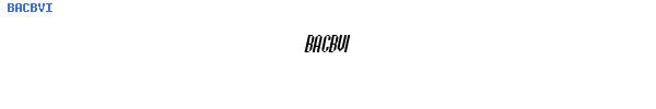 Fuente BACBVI.TTF