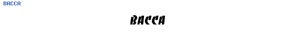 Fuente BACCA.TTF