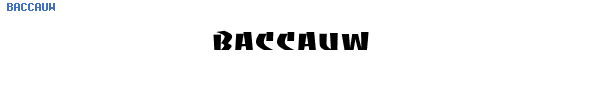 Fuente BACCAUW.TTF