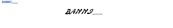 Fuente BANNI___.TTF