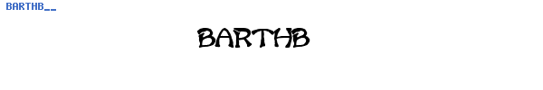 Fuente BARTHB__.TTF