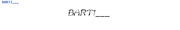 Fuente BARTI___.TTF