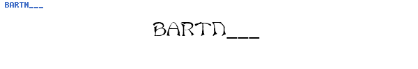 Fuente BARTN___.TTF