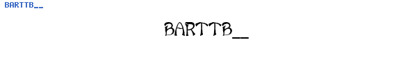 Fuente BARTTB__.TTF