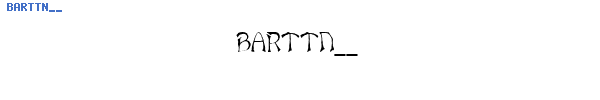 Fuente BARTTN__.TTF