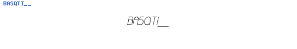 Fuente BASQTI__.TTF