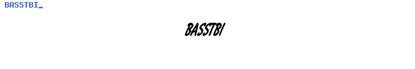 Fuente BASSTBI_.TTF