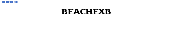 Fuente BEACHEXB.TTF
