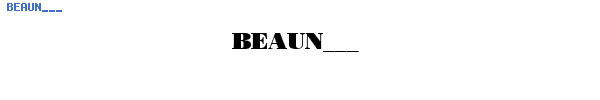 Fuente BEAUN___.TTF