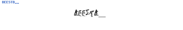 Fuente BEESTB__.TTF