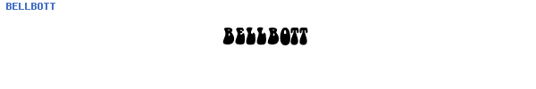 Fuente BELLBOTT.TTF